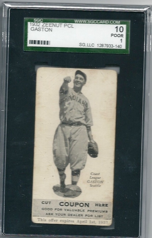 1932 Zeenut #115 Alex Gaston