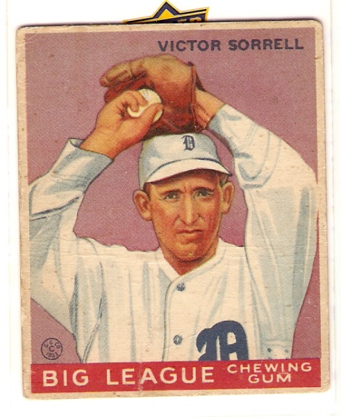 1933 Goudey #15 Victor Sorrell RC