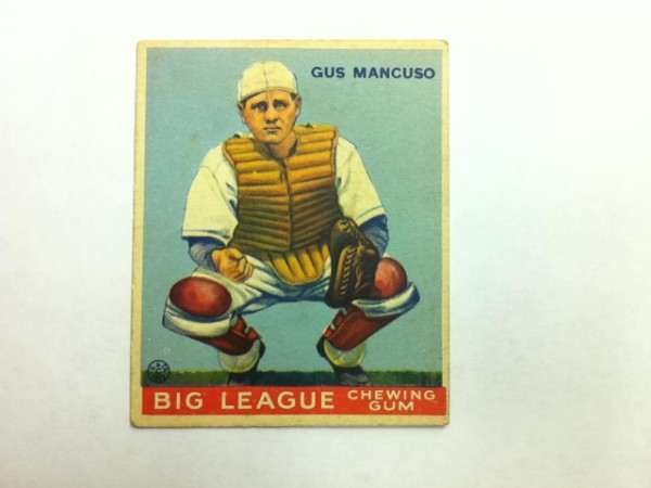 1933 Goudey #41 Gus Mancuso CATCH RC