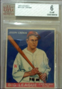 1933 Goudey #63 Joe Cronin BAT RC front image