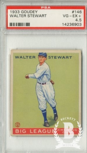 1933 Goudey #146 Walter Stewart PIT RC