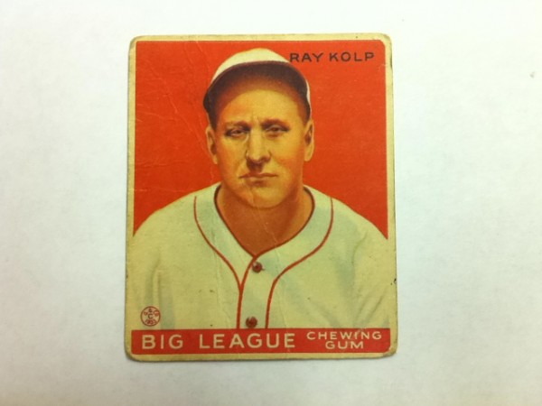 1933 Goudey #150 Ray Kolp RC