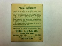 1933 Goudey #224 Frank Demaree RC back image