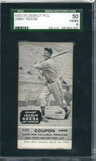 1933-36 Zeenut PCL #10 J.Reese/J.Reese front image