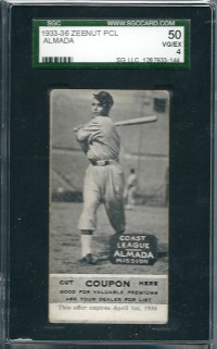 1933-36 Zeenut PCL #13 Louis Almada/Louis Almada front image
