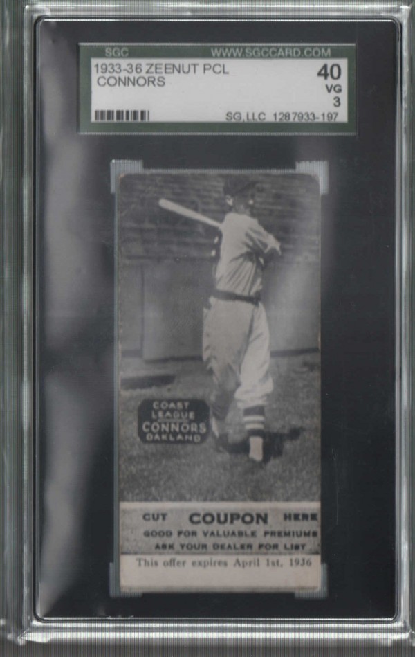 1933-36 Zeenut PCL #53 Merv Connors