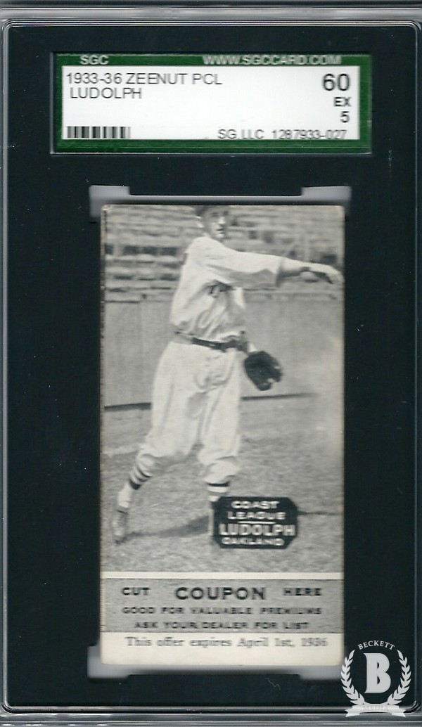 1933-36 Zeenut PCL #61 Willie Ludolph