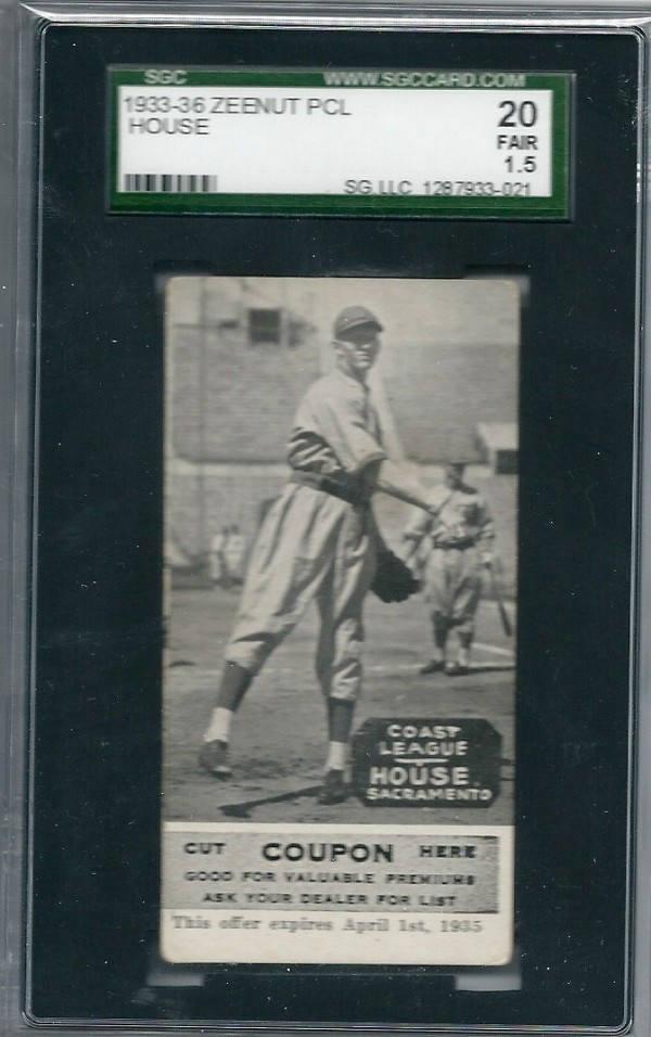 1933-36 Zeenut PCL #90 Andy House
