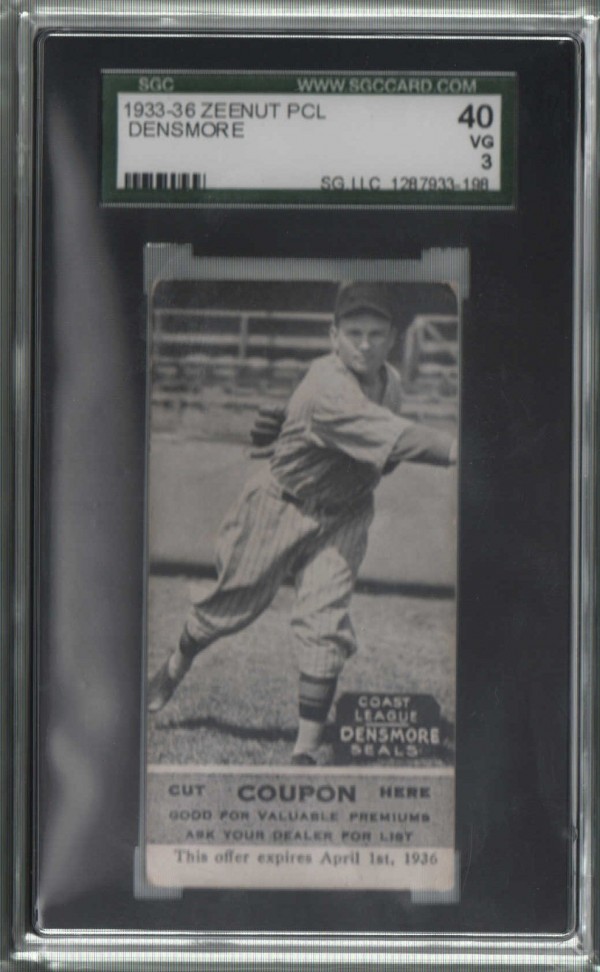 1933-36 Zeenut PCL #111 James Densmore
