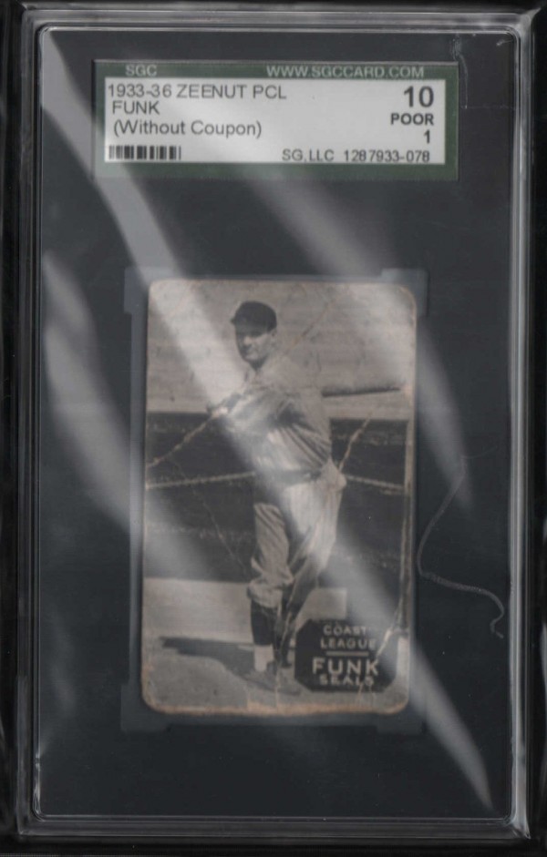 1933-36 Zeenut PCL #114 Elias Funk