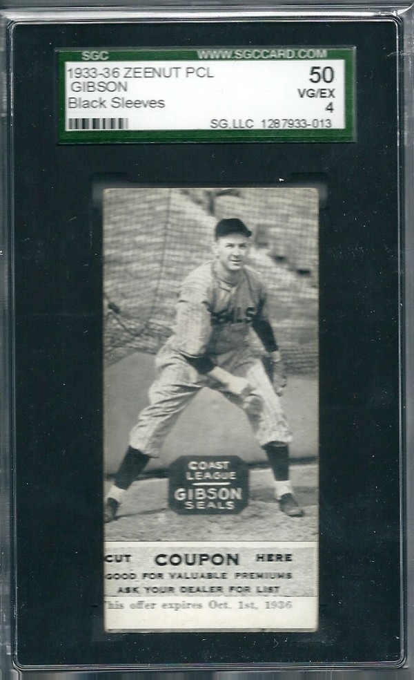 1933-36 Zeenut PCL #117 Sam Gibson