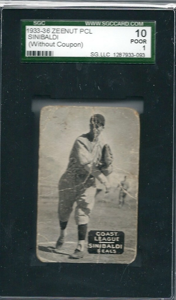 1933-36 Zeenut PCL #145 Caesar Sinibaldi