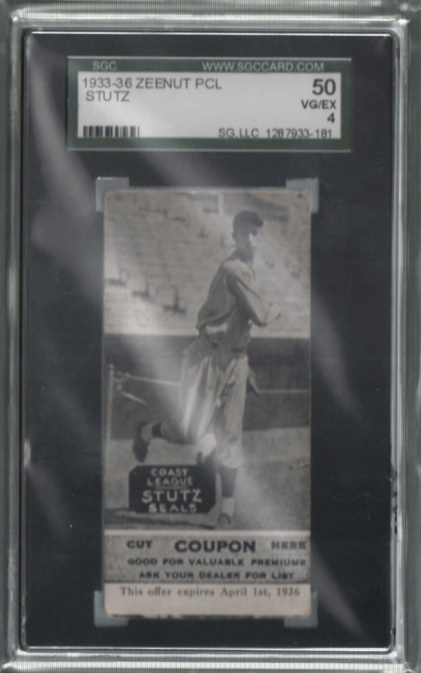 1933-36 Zeenut PCL #148B Edward Stutz/Large