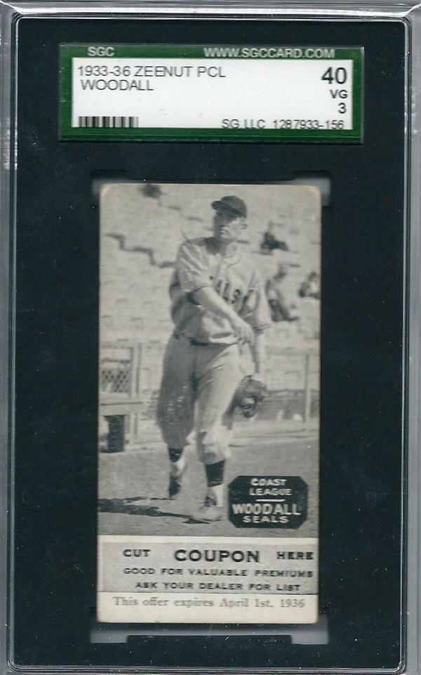 1933-36 Zeenut PCL #151 Larry Woodall/Larry Woodall