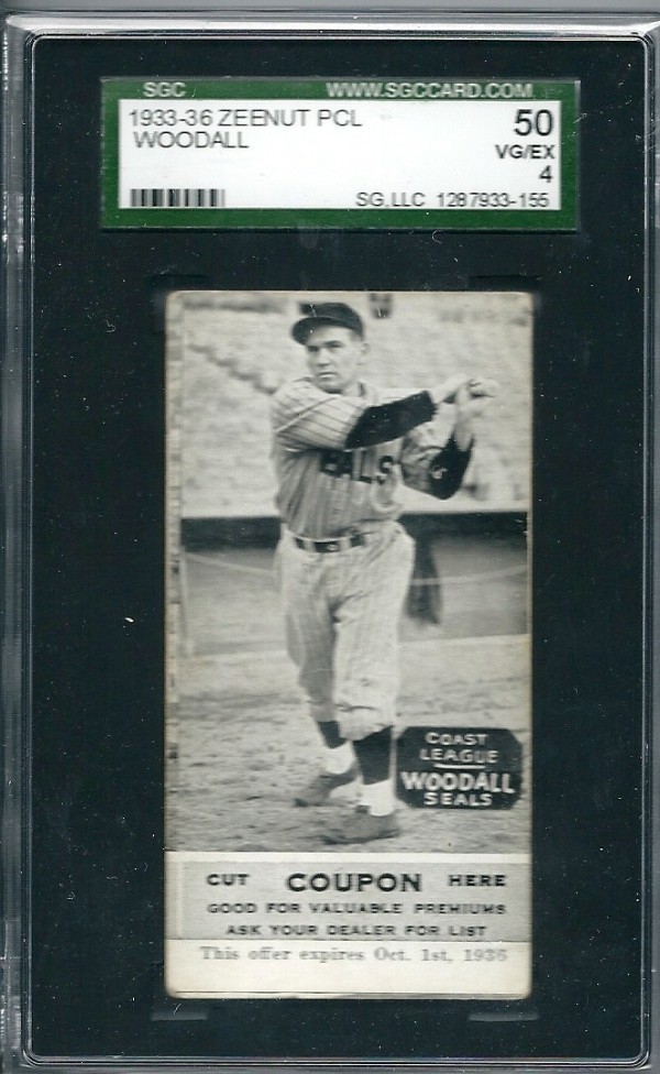 1933-36 Zeenut PCL #152 Larry Woodall