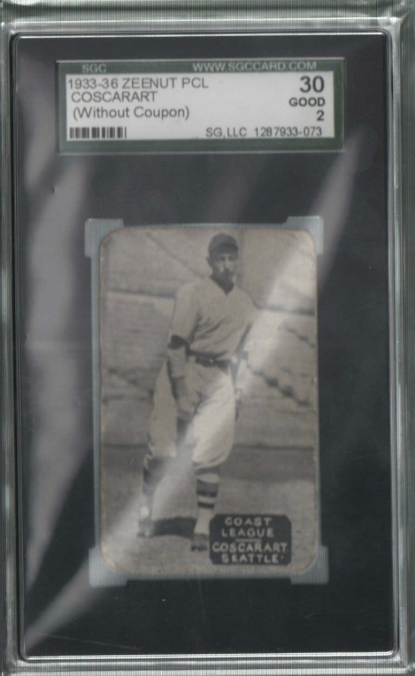 1933-36 Zeenut PCL #155 Joe Coscarart