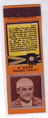 1934 Diamond Match Co. Silver Border #120 Ed. Majeski front image