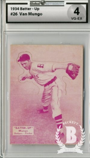 1934-36 Batter-Up #26 Van Lingle Mungo XRC