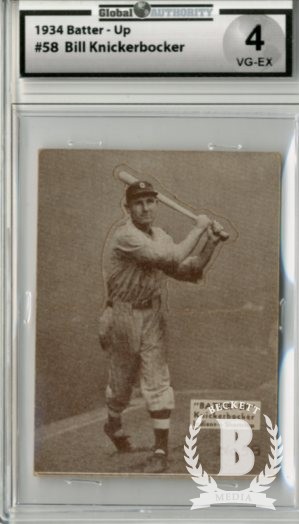 1934-36 Batter-Up #58 Bill Knickerbocker XRC