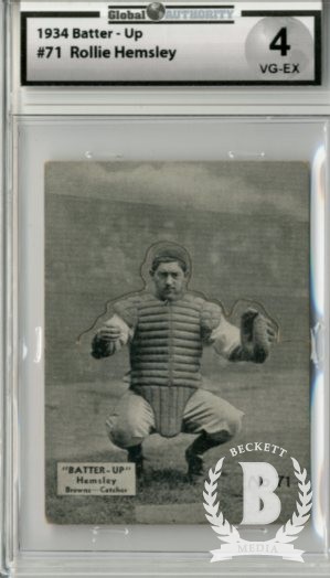 1934-36 Batter-Up #71 Rollie Hemsley XRC