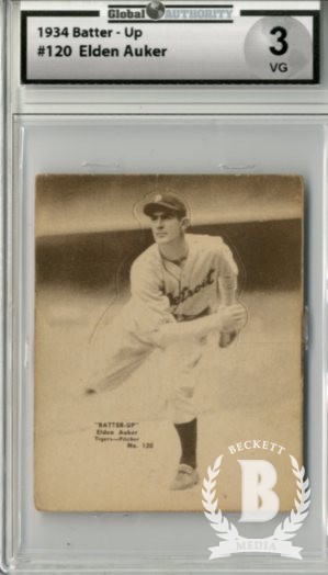1934-36 Batter-Up #120 Eldon Auker XRC