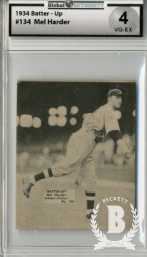 1934-36 Batter-Up #134 Mel Harder XRC