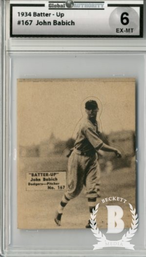 1934-36 Batter-Up #167 John Babich XRC