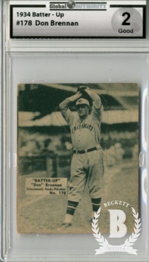 1934-36 Batter-Up #178 Don Brennan XRC