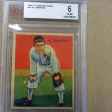 1934-36 Diamond Stars #2A Al Simmons/34G, 35G/Sox on uniform