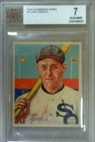 1934-36 Diamond Stars #7 Lew Fonseca/34G, 35G