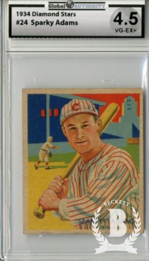 1934-36 Diamond Stars #24 Earl Adams/34G, 35G