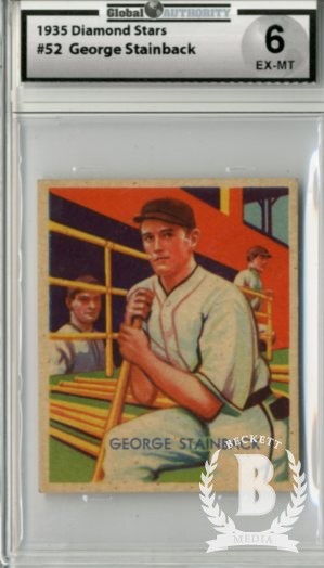 1934-36 Diamond Stars #52 Tuck Stainback XRC (35G)
