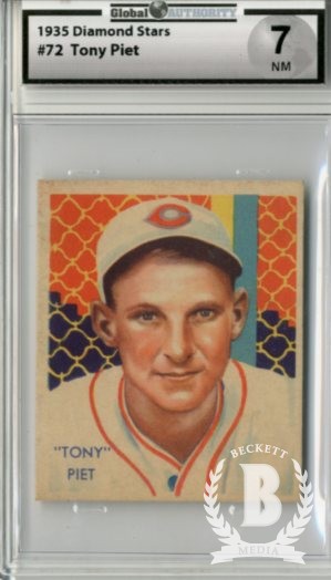 1934-36 Diamond Stars #72 Tony Piet (35G)