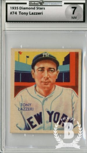 1934-36 Diamond Stars #74 Tony Lazzeri/35G, 35B, 36B