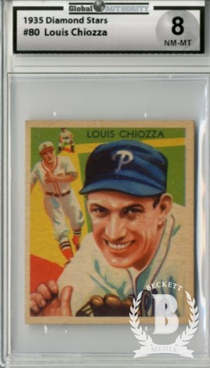 1934-36 Diamond Stars #80 Lou Chiozza XRC (35G,35B,36B)