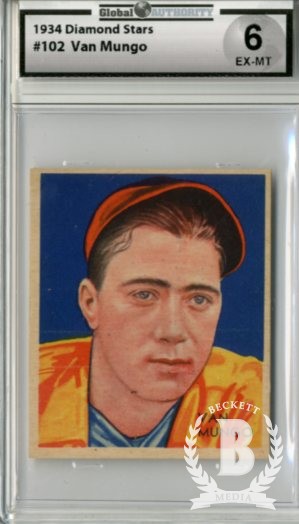 1934-36 Diamond Stars #102 Van Lingle Mungo (36B)