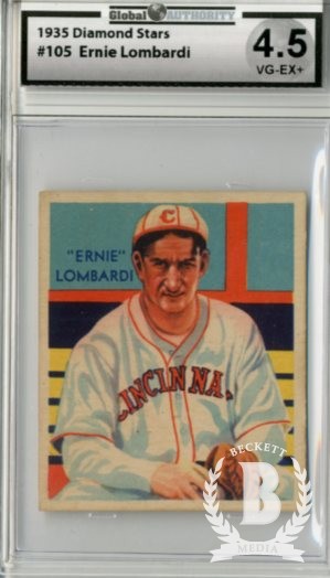 1934-36 Diamond Stars #105 Ernie Lombardi (36B)
