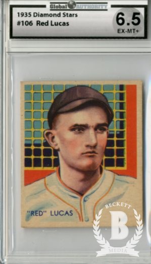 1934-36 Diamond Stars #106 Red Lucas (36B)