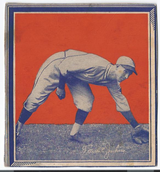 1935 Wheaties BB1 #17 Travis  Jackson/(stooping to field)