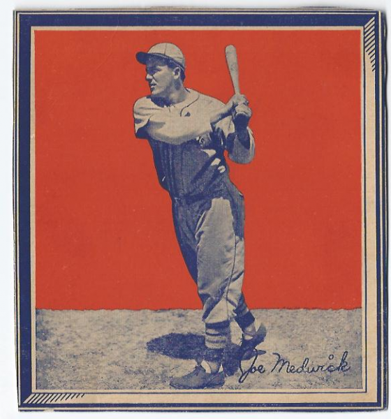 1935 Wheaties BB1 #21 Joe Medwick/(batting follow/through)