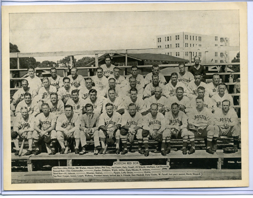 1936 R311 Premiums #G19A Boston Red Sox/(with sky above/building at right
