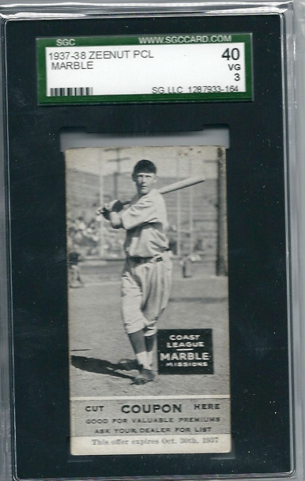 1937-38 Zeenut #2 Harry Marble