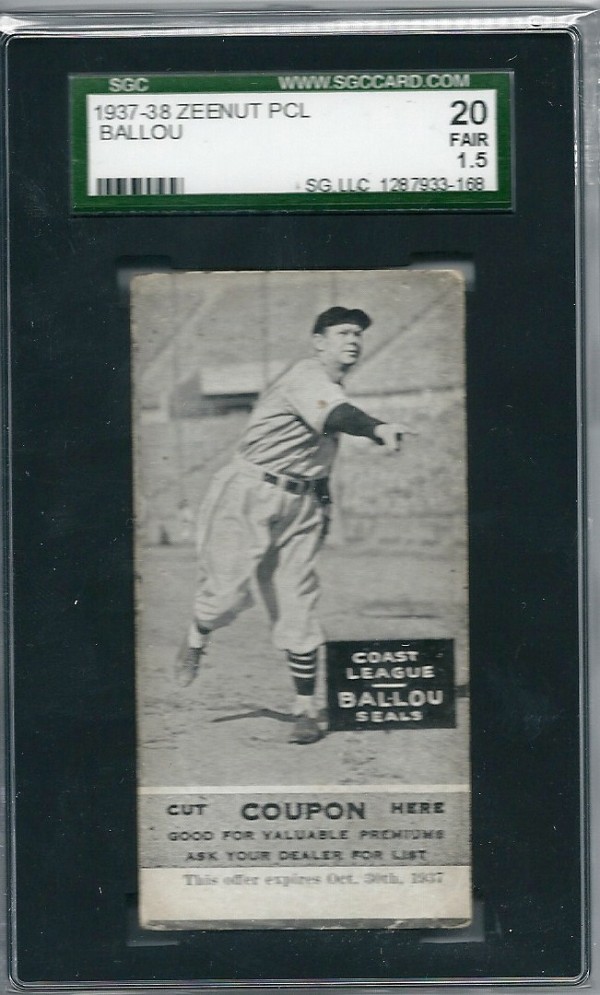 1937-38 Zeenut #64 William Ballou