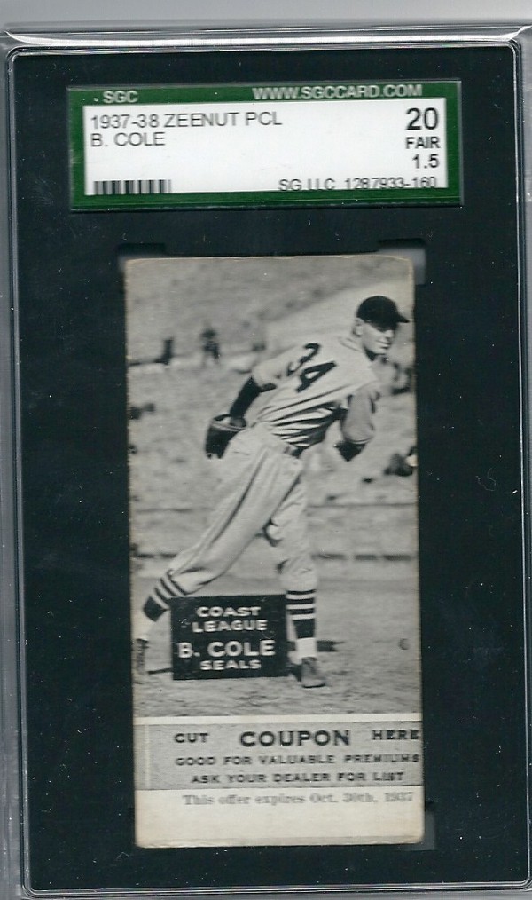 1937-38 Zeenut #66 Robert Cole