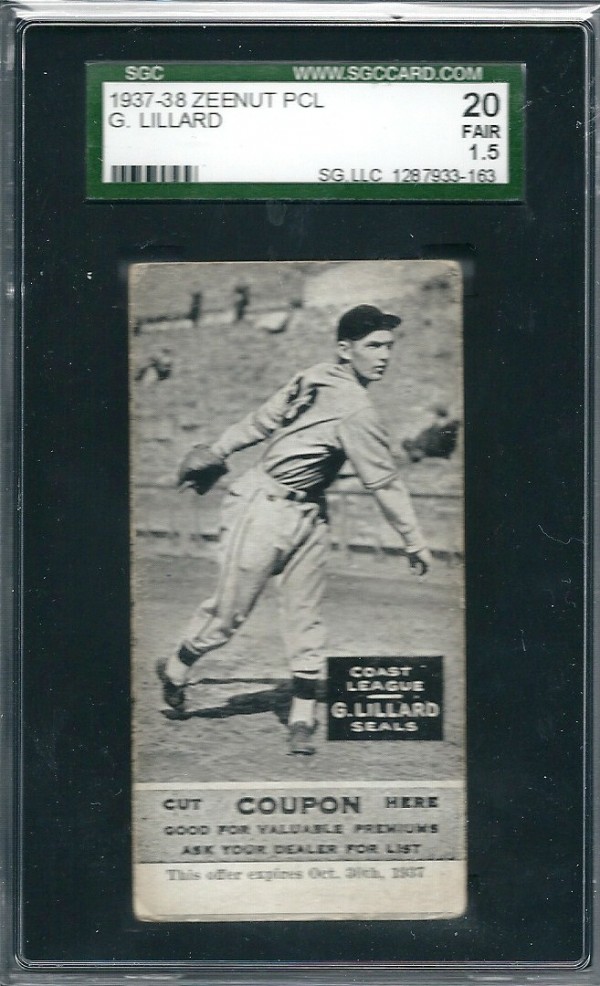 1937-38 Zeenut #79 Gene Lillard