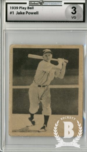 1939 Play Ball #1 Jake Powell RC
