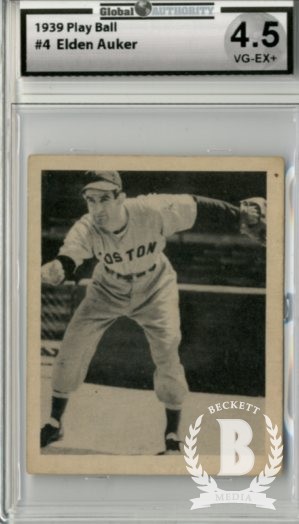 1939 Play Ball #4 Eldon Auker RC