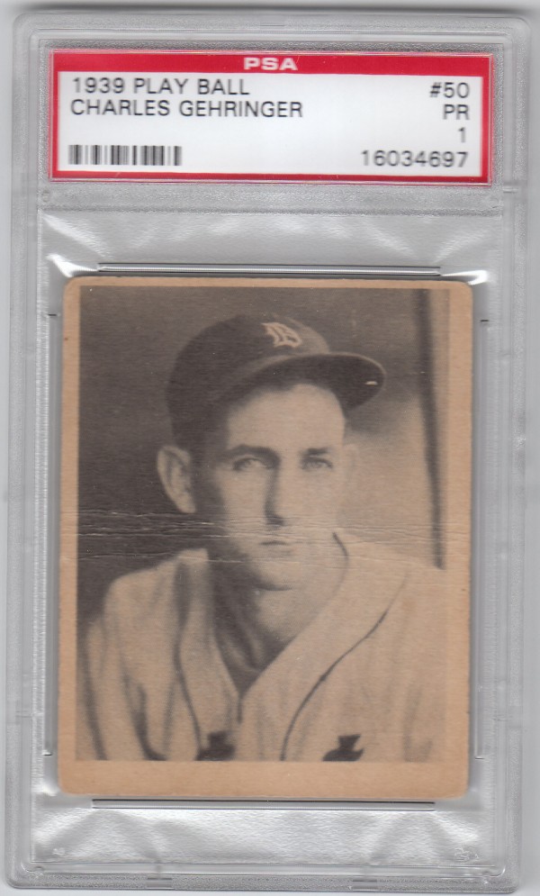 1939 Play Ball #50 Charley Gehringer