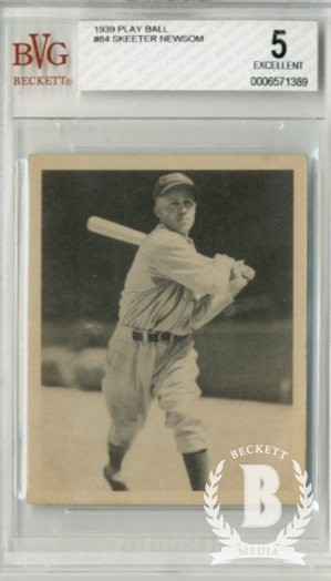 1939 Play Ball #84 Skeeter Newsom RC