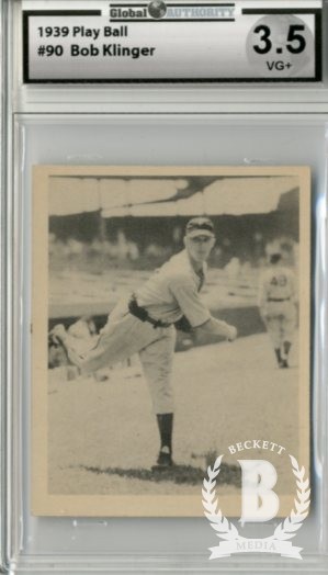 1939 Play Ball #90 Robert Klinger RC